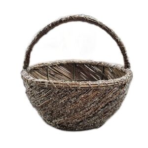 Vintage Small Folk Primitive Ice Sparkle Pellet Twig